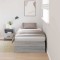 vidaXL Cadru de pat cu depozitare sonoma gri 90 x 190 cm Lemn compozit
