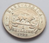 36. Moneda Africa de Est 1 shilling 1922 - Argint