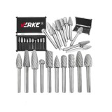 Set 10 freze de carbura pentru metal, HSS, Verke