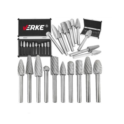 Set 10 freze de carbura pentru metal, HSS, Verke foto