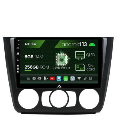 Navigatie BMW Seria 1 E87 (2007-2011), Clima Manuala, Android 13, Z-Octacore 8GB RAM + 256GB ROM, 9 Inch - AD-BGZ9008+AD-BGRKIT398 foto