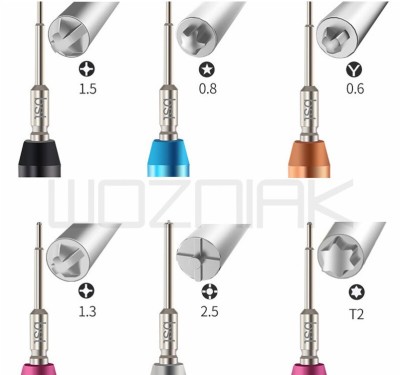 Surubelnite si Instrumente KIT BST-899 Anti-Slip High Precision Magnetic 3D Screwdriver Bits Philips Pentalobe Y Convex Cross foto