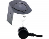 Bloc multipriza mobil incarcator inductie si USB A+C intrerupator Legrand 694506