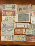 Lot nr. 12 : Mixt de bancnote Romania si alte state - 23 bancnote