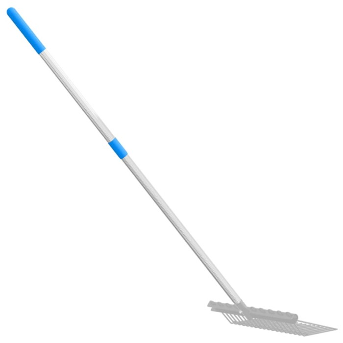 M&acirc;ner de furcă telescopic, argintiu, oțel
