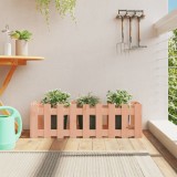 Pat &icirc;nălțat grădină cu design gard 100x30x30 cm lemn douglas