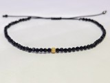 Bratara Aur 14k cu Spinel Natural, Ajustabila - Bijuterie Eleganta, Pietre Semipretioase, Design Delicat