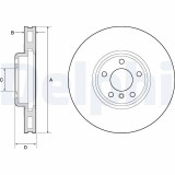 Disc frana Bmw Seria 5 16, Seria 5 Gran Turismo 17, Seria 5 Touring 17, Seria 6 18, Seria 6 Gran Coupe 18, Seria 7 15, montare Fata, 348x36mm,
