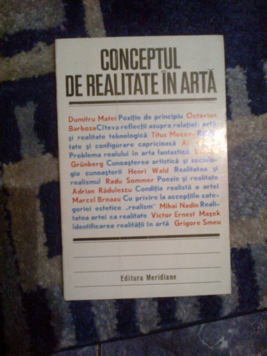 h4 Conceptul De Realitate In Arta - Dumitru Matei, Octavian Barbosa