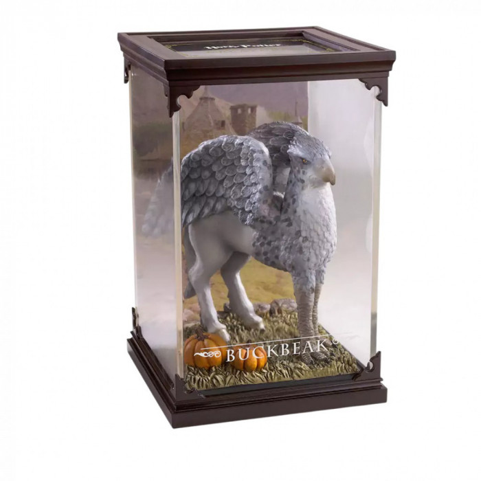 Figurina de colectie IdeallStore&reg;, Amazing Buckbeak, seria Harry Potter, 17 cm, suport sticla inclus