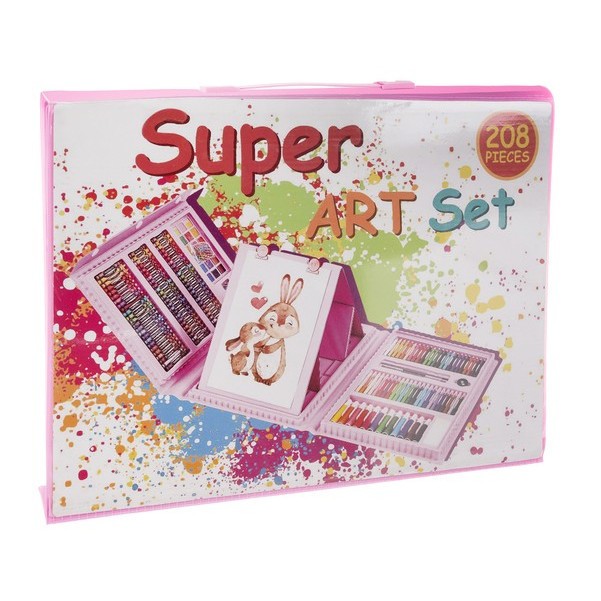 Set Complet pentru Desenat si Pictat, 208 de Elemente, Multicolor