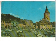 CPI B12337 CARTE POSTALA - BRASOV, PIATA &quot;23 AUGUST&quot;. AUTOTURISM, AUTOTURISME