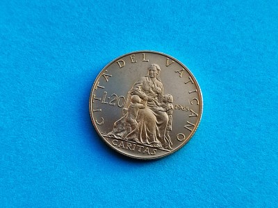 20 Lire 1965 Vatican-UNC-RAR foto
