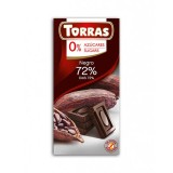 CIOCOLATA CU 72% CACAO 75GR, Torras