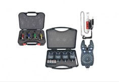 Set 4 avertizori si 4 swingere cu led Baracuda cu penar transport