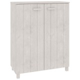 Cumpara ieftin Dulap CD-uri &bdquo;HAMAR&rdquo;, gri inchis, 85x40x108 cm, lemn masiv pin