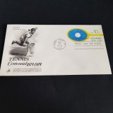 Centenarul Tenisului 1874-1974 .Prima Zi de Emisiune SUA 1974.FDC.Vintage Colectibil
