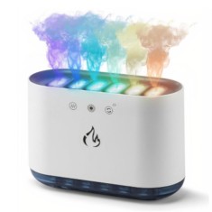 Umidificator de aer, Difuzor aromaterapie, 7 culori, adaptare sonora, 900 ml