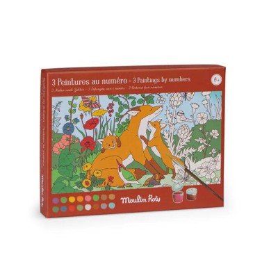 Set creativ Picteaza cu numere Gradina, Moulin Roty foto