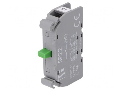 Element de Contact 22mm NO 2,5A 230VAC 4A 24VDC foto