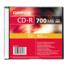 Mediu optic Omega CD-R 700MB 52x 1 bucata foto