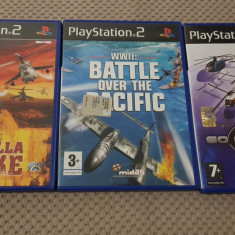 Joc/jocuri ps2 Playstation 2 PS 2 Colectie 3 jocuri avioane elicoptere pt copii