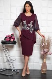 Rochie de ocazie Bell Marsala - 60Marimea