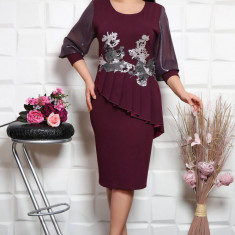 Rochie de ocazie Bell Marsala - 54Marimea