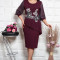 Rochie de ocazie Bell Marsala - 52Marimea