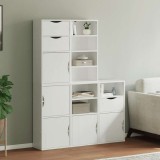 VidaXL Dulapuri laterale 5 buc ODDA alb 40x24x79 cm lemn masiv de pin