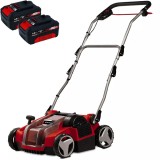 Einhell GE-SC 36/35 Li PXC + Twinpack - Scarificator 350 mm + Set 2 acumulatori Li-Ion 18 V 4 Ah