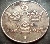Moneda istorica 5 ORE - SUEDIA, anul 1948 * cod 3424, Europa, Fier