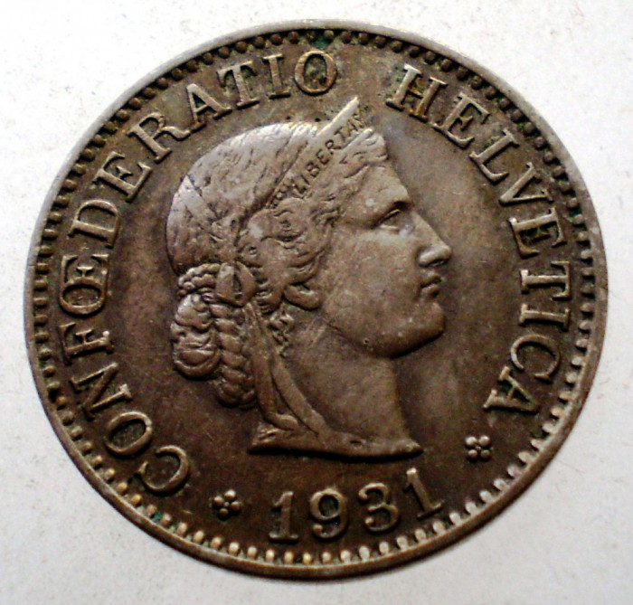 7.074 ELVETIA 10 RAPPEN 1931 B