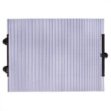 Roleta parasolar frontala auto pliabila 200x80 cm AMiO, protectie solara pentru parbriz, montaj cu ventuze, negru gri, marime universala