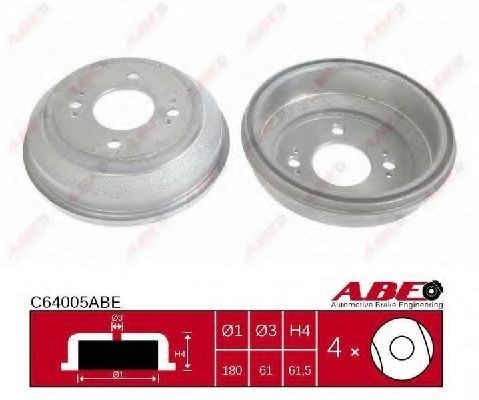 Tambur frana HONDA CIVIC VI Hatchback (EJ, EK) (1995 - 2001) ABE C64005ABE