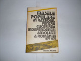 Masele Populare In Razboiul Pentru Cucerirea Independentei Ab - Colectiv ,552295, politica
