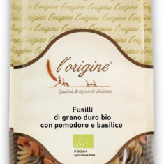 Paste fusilli BIO din grau dur, rosii si busuioc L'origine