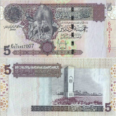 2004, 5 dinars (P-69b) - Libia!