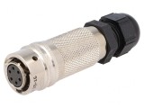 Conector Circular pe Cablu 6 Pin Aurit Mufă Mamă 7.5A