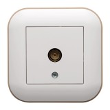 Priză TV intermediară alb/Kraft Loft - OVIVO | 404-010306-224