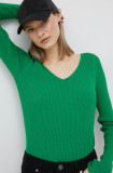 Joop! pulover femei, culoarea verde, neted, Joop!