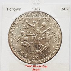 1902 Insula Man 1 crown 1982 Elizabeth II (World Cup) Spain km 93