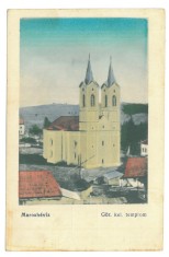 5072 - TOPLITA, Harghita, Church, Romania - old postcard - used foto