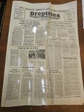 Exemplar deosebit! Ziar Dreptatea 9 Mai 1990 - Ion Ratiu, Punctul 8 Timisoara &amp; Piata Universitatii