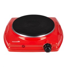 Plita electrica Hausberg HB-519RS, Rosu, 1 arzator, Putere 1500W, Termostat foto