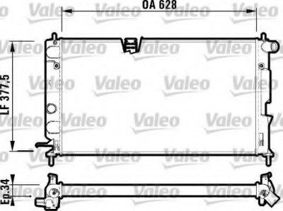 Radiator, racire motor OPEL VECTRA B (36) (1995 - 2002) VALEO 732350 foto