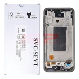 LCD+Touchscreen cu Rama Samsung Galaxy A36 5G / A366 BLACK Original Service Pack