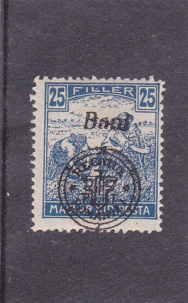 1919 ROMANIA Emisiunea Oradea eroare Seceratori 25B sursarj deplasat +BaoI