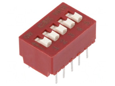 Comutator DIP-SWITCH 5 Secțiuni SMT 0.1A 50VDC foto