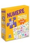 Numere: puzzle pentru podea 3-6 ani - 20 piese